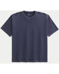 Hollister - Boxy Washed Heavyweight Crew T-shirt - Lyst
