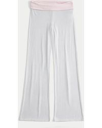 Hollister - Always Cozy Knit Foldover Waist Flare Pants - Lyst