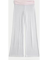 Hollister - Always Cozy Knit Foldover Waist Flare Pants - Lyst
