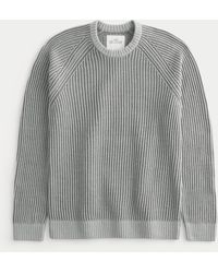 Hollister - Plated Stitch Crew Sweater - Lyst