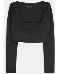 Hollister - Gilly Hicks Active Recharge Ultra-crop Long-sleeve Top - Lyst