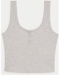 Hollister - Gilly Hicks Tanktop aus Material mit Waffelmuster - Lyst