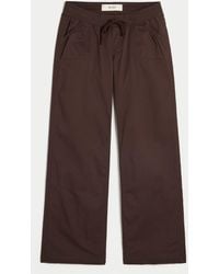 Hollister - Hollister Remi Ultra Low-rise Poplin Pull-on Pants - Lyst