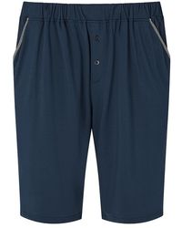 Homebody Jersey Pyjama Shorts - Blue