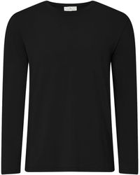 Homebody Long Sleeve Pyjama T-shirt - Black
