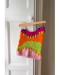 Hope Macaulay Love Chunky Knit Wave Skirt Xs (sample) - Multicolour