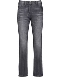 Gerry Weber - Jeans kia꞉ra relaxed fit mit washed-out-effekt baumwolle - Lyst