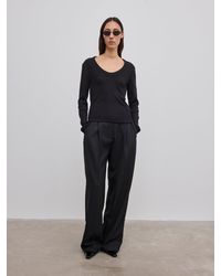 House of Dagmar - Scoop Jersey Top - Lyst