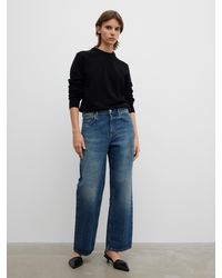 House of Dagmar - Cropped Denim - Lyst