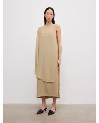 House of Dagmar - Chiffon Cape Dress - Lyst