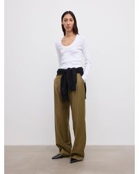 House of Dagmar - Scoop Jersey Top - Lyst