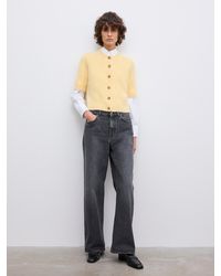 House of Dagmar - Brushed Cardigan Top - Lyst