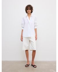 House of Dagmar - Asymmetric Linen Shirt - Lyst