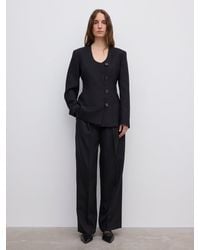 House of Dagmar - Collarless Blazer - Lyst