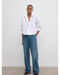 House of Dagmar - Cropped Shirt - Lyst