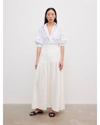 House of Dagmar - Open Knit Maxi Skirt - Lyst