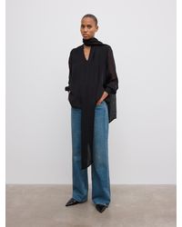 House of Dagmar - Chiffon Scarf Blouse - Lyst