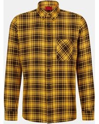 HUGO - Ermann Long Sleeve Patterned Shirt - Lyst
