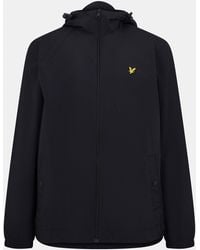 Lyle & Scott - Zip Through Cotton Wind Resistant Long Sleeve Hooded Rain Anorak - Lyst