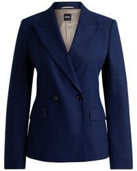 BOSS - Jia Double Breasted Formal Jacket - Lyst