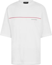 DSquared² - Dsq Line Oversized T-Shirt - Lyst