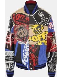 Off-White c/o Virgil Abloh - Patch Varsity Jacket - Lyst