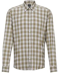 BOSS - S-Liam-Kent-C1-233 Plain Long-Sleeve Shirt - Lyst