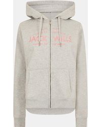 Jack Wills - Hunston Logo Zip Hoodie - Lyst