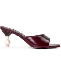 Sophia Webster - Perlo Low 70 Leather Heeled Sandals - Lyst