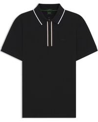 BOSS - Short Sleeve Zip Polo Shirt (Philix) - Lyst
