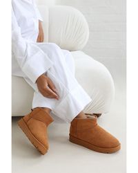 Where's That From - Where's Fur Lining Ankle Boots - Lyst