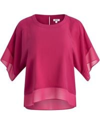 DKNY - Short Sleeve Blouse - Lyst