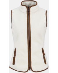 Barbour - Burford Sherpa Full Zip Gilet - Lyst