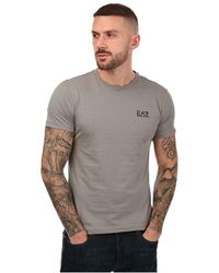 EA7 - Regular Fit Logo Print T-shirt - Lyst