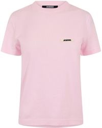 Jacquemus - Logo Cotton Le T-Shirt Gros Grain - Lyst
