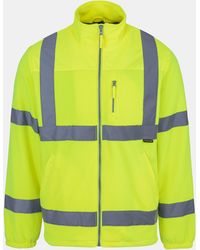 Dunlop - Hi Vis Fleece Jacket - Lyst