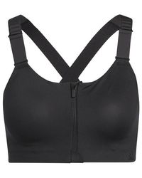 adidas - Tlrd Impact Luxe Training High Support Zip Bra - Lyst