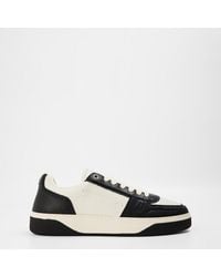 Represent - Initial Leather Lace Up Low-Top Trainers - Lyst