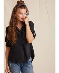 Bella Dahl - Split Back Long-Sleeve Plain Shirt - Lyst