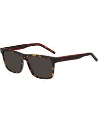 HUGO - Round Sunglasses - Lyst