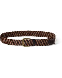 Osprey - Warren Woven Leather Belt - Lyst