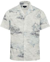 Eden Park - Shirt With Exclusive Palm Trees Print - Lyst