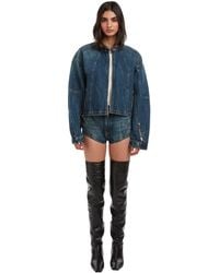 EB DENIM - Hart Moto Tailored Fit Denim Jacket - Lyst