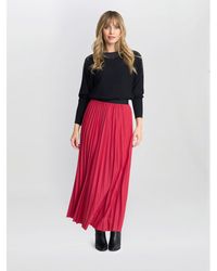 Gina Bacconi - Ismay Metallic A-Line Skirt - Lyst