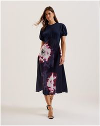 Ted Baker - Mitzic Printed Tea Dress - Lyst