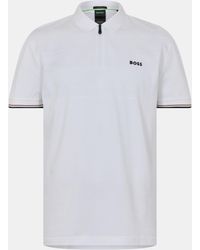 BOSS - Philix Pima Cotton Short Sleeve Polo Shirt - Lyst