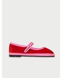 Flabelus - Aurelie Velvet Mary Jane - Lyst