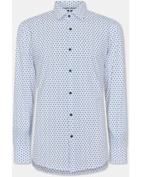 BOSS - Hank Knitted 222 Long-Sleeve Shirt - Lyst