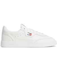 Tommy Hilfiger - Greenwich Edge Leather Lace-Up Runners - Lyst