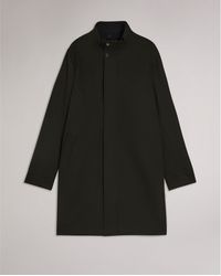 Ted Baker - Funnelcoat Overcoat - Lyst